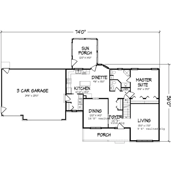 Country House Plan First Floor - Frederica Hill Southern Home 072D-0848 - Search House Plans and More