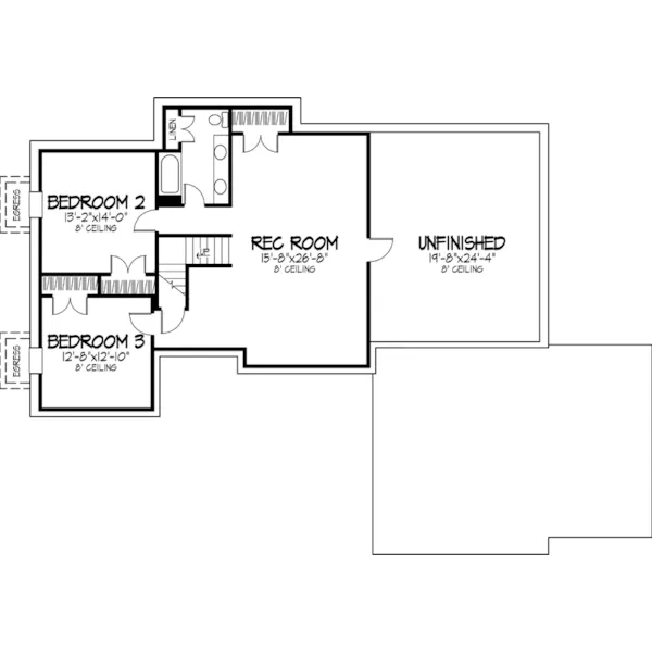 European House Plan Second Floor - Winifred Ranch Home 072D-0850 - Shop House Plans and More