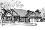 Ranch House Plan Front of Home - Winifred Ranch Home 072D-0850 - Shop House Plans and More