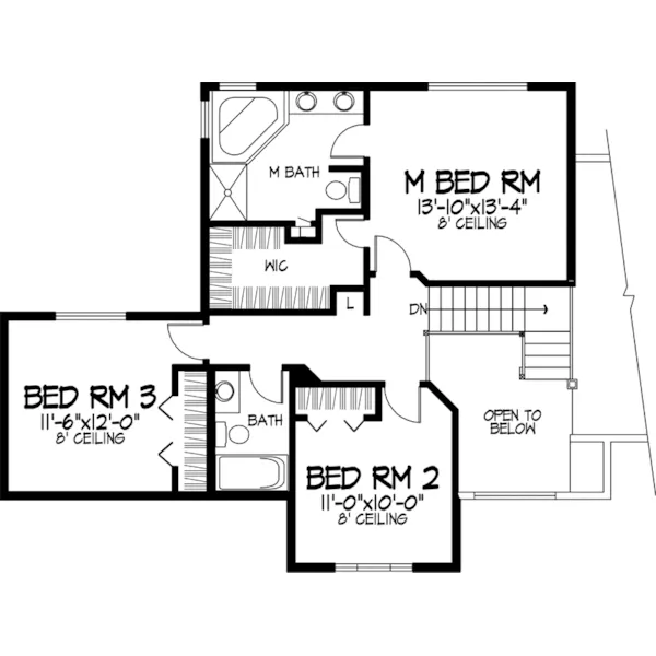 Traditional House Plan Second Floor - Marika Neoclassical Home 072D-0855 - Shop House Plans and More