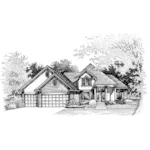 Traditional House Plan Front of Home - Marika Neoclassical Home 072D-0855 - Shop House Plans and More