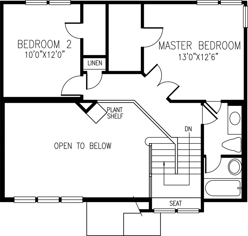 Traditional House Plan Second Floor - Greencastle Trace Two-Story Home 072D-0858 - Search House Plans and More