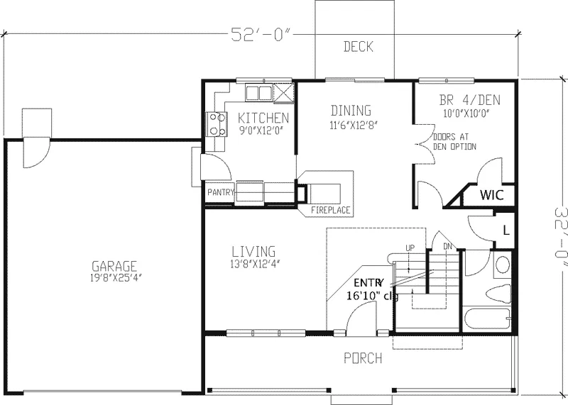 Country House Plan First Floor - Stone Canyon Country Home 072D-0861 - Shop House Plans and More