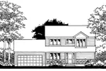 Modern House Plan Front of Home - Stone Canyon Country Home 072D-0861 - Shop House Plans and More