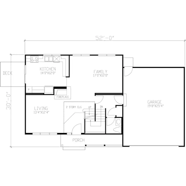 Colonial House Plan First Floor - Adrian Bluff Traditional Home 072D-0862 - Search House Plans and More