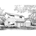 Colonial House Plan Front of Home - Adrian Bluff Traditional Home 072D-0862 - Search House Plans and More