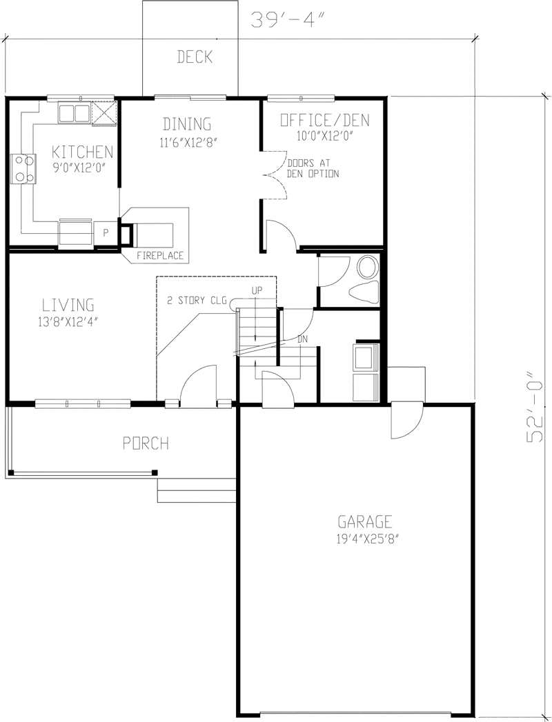 Country House Plan First Floor - Avignon Narrow Lot Home 072D-0863 - Search House Plans and More