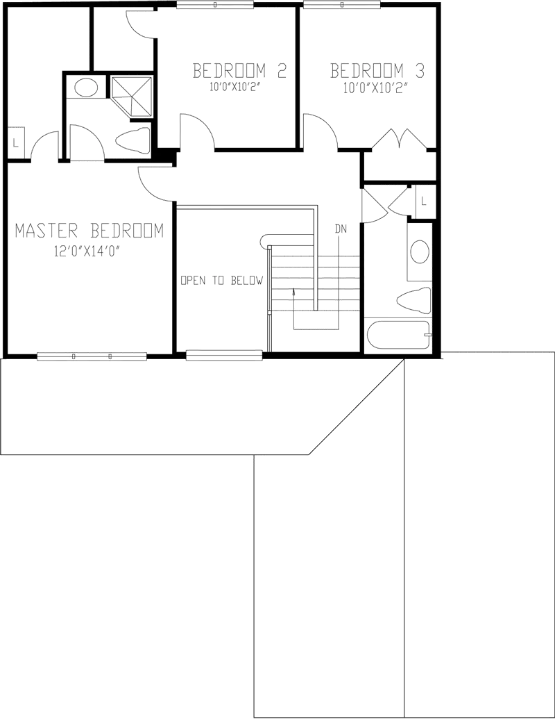Traditional House Plan Second Floor - Avignon Narrow Lot Home 072D-0863 - Search House Plans and More