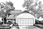 Country House Plan Front of Home - Avignon Narrow Lot Home 072D-0863 - Search House Plans and More