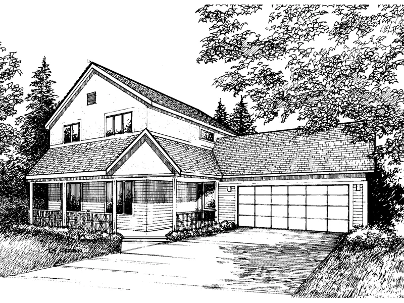Country House Plan Front of Home - Solley Country Farmhouse 072D-0864 - Shop House Plans and More