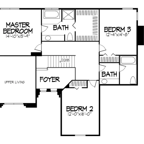 Luxury House Plan Second Floor - Dixon Hollow European Home 072D-0867 - Search House Plans and More