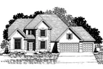 Country House Plan Front of Home - Dixon Hollow European Home 072D-0867 - Search House Plans and More
