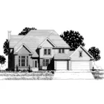 Southern House Plan Front of Home - Hogan Southern Traditional Home 072D-0871 - Search House Plans and More