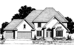 Victorian House Plan Front of Home - Benbury European Home 072D-0872 - Search House Plans and More