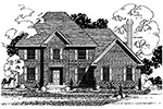 Country French House Plan Front of Home - Davis Hollow Country French Home 072D-0873 - Search House Plans and More