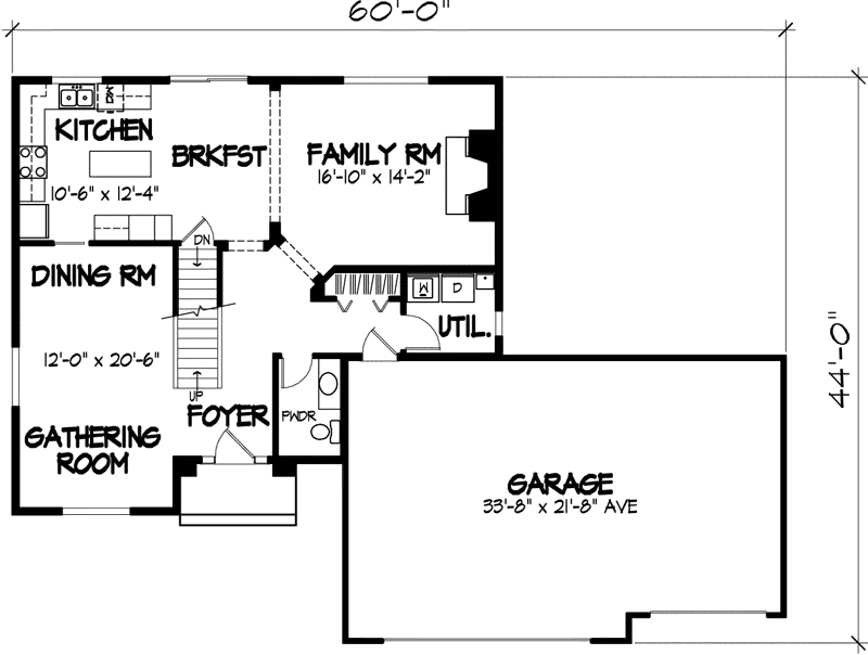 Traditional House Plan First Floor - Adolfo Traditional Home 072D-0874 - Search House Plans and More