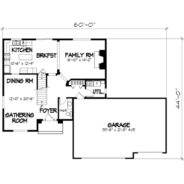 Southern House Plan First Floor - Adolfo Traditional Home 072D-0874 - Search House Plans and More