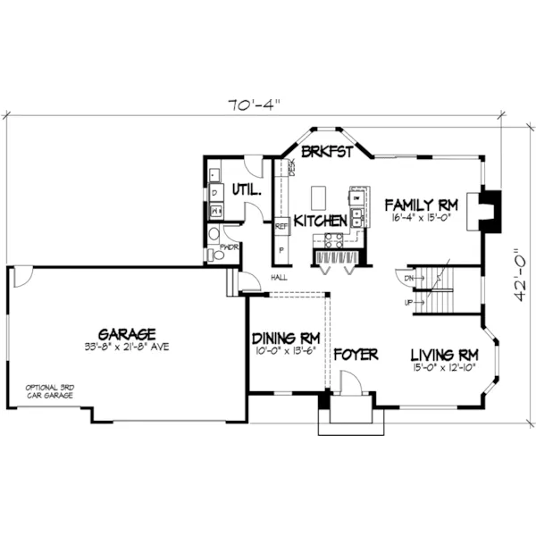 Southern House Plan First Floor - Merrimac Downs Colonial Home 072D-0875 - Shop House Plans and More