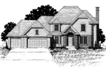 Victorian House Plan Front of Home - Capps Creek Traditional Home 072D-0876 - Search House Plans and More