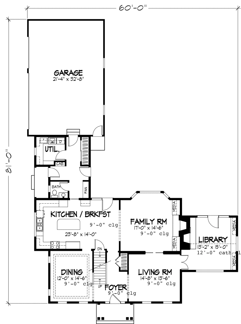 Colonial House Plan First Floor - Abbot Hollow Georgian Home 072D-0880 - Search House Plans and More