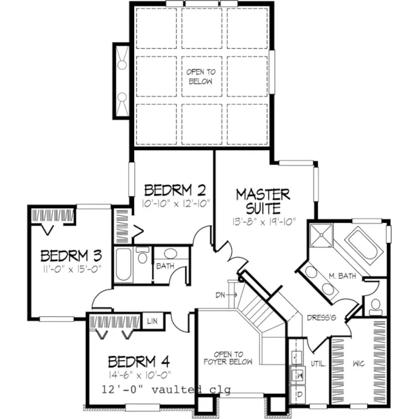 European House Plan Second Floor - Paulian Traditional Home 072D-0882 - Shop House Plans and More