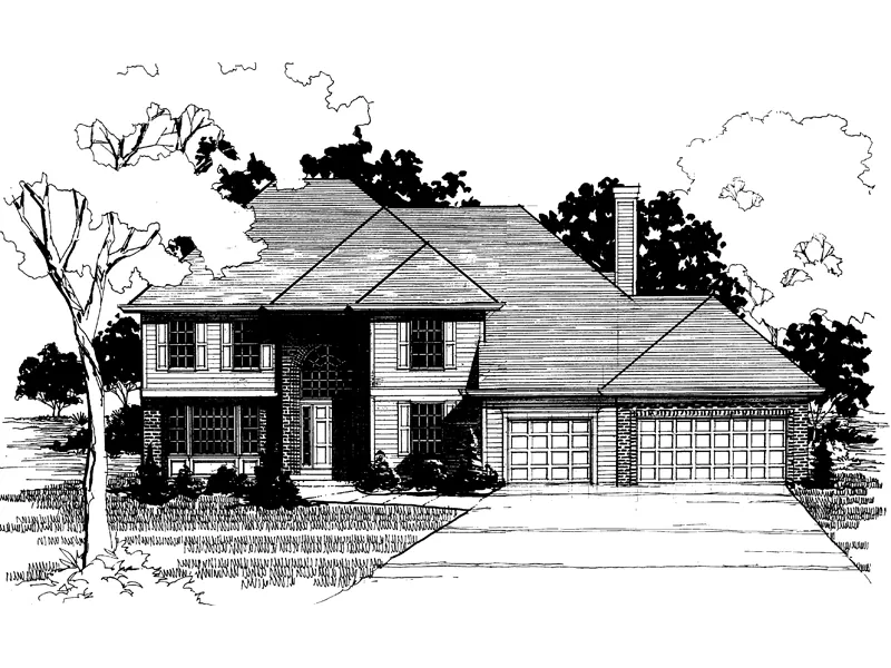 Colonial House Plan Front of Home - Connaught Luxury Home 072D-0883 - Search House Plans and More