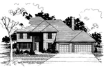 Colonial House Plan Front of Home - Connaught Luxury Home 072D-0883 - Search House Plans and More