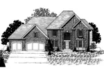 Traditional House Plan Front of Home - Emerling Luxury Home 072D-0889 - Search House Plans and More