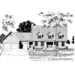 Country House Plan Front of Home - Coral Cape Cod Style Home 072D-0893 - Search House Plans and More