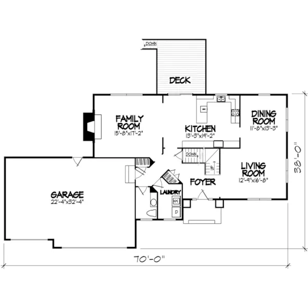 Traditional House Plan First Floor - Alomar Traditional Home 072D-0894 - Search House Plans and More