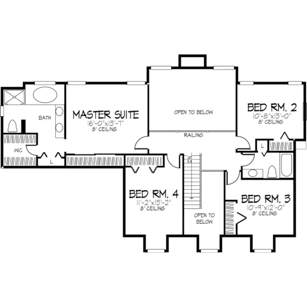 Southern House Plan Second Floor - Newcastle Farm Country Farmhouse 072D-0896 - Shop House Plans and More