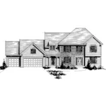 Traditional House Plan Front of Home - Caloosa Traditional Home 072D-0897 - Shop House Plans and More