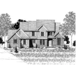 Traditional House Plan Front of Home - Valentin Traditional Home 072D-0898 - Shop House Plans and More