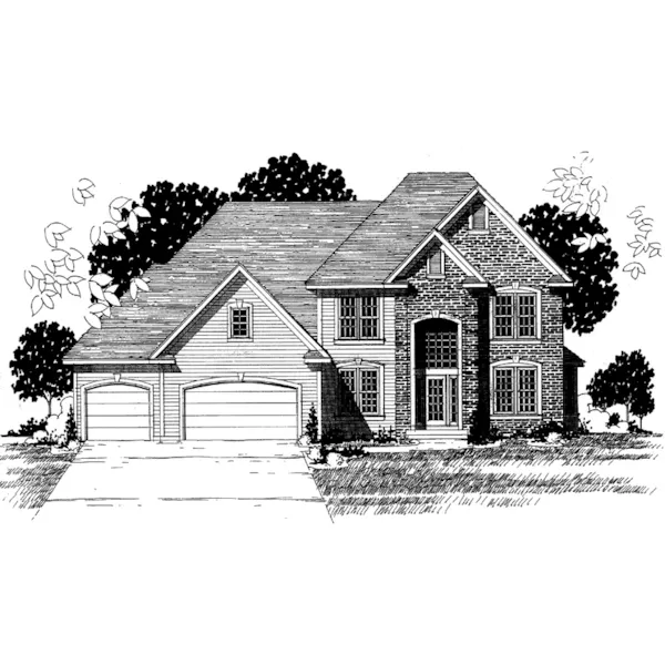 Luxury House Plan Front of Home - Stevens Traditional Home 072D-0903 - Shop House Plans and More