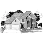 Luxury House Plan Front of Home - Stevens Traditional Home 072D-0903 - Shop House Plans and More