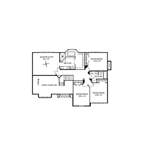 European House Plan Second Floor - Loreen Traditional Home 072D-0904 - Shop House Plans and More