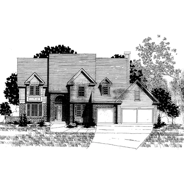 Luxury House Plan Front of Home - Cottrill Traditional Home 072D-0905 - Shop House Plans and More