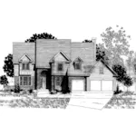 Luxury House Plan Front of Home - Cottrill Traditional Home 072D-0905 - Shop House Plans and More