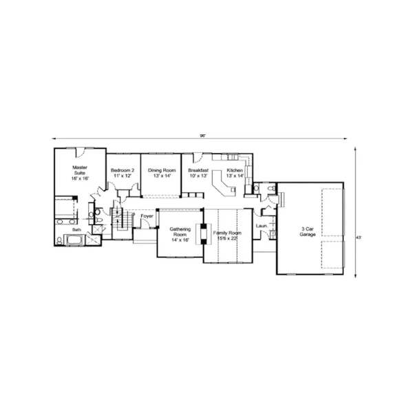 English Cottage House Plan First Floor - Labonte Lane European Home 072D-0913 - Shop House Plans and More