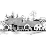 English Cottage House Plan Front of Home - Labonte Lane European Home 072D-0913 - Shop House Plans and More