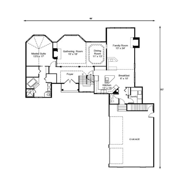 European House Plan First Floor - Baleria Country French Home 072D-0914 - Shop House Plans and More