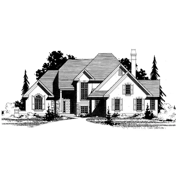 European House Plan Front of Home - Baleria Country French Home 072D-0914 - Shop House Plans and More