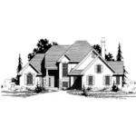 European House Plan Front of Home - Baleria Country French Home 072D-0914 - Shop House Plans and More