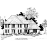 Southern House Plan Front of Home - Mead Place Luxury Home 072D-0917 - Shop House Plans and More