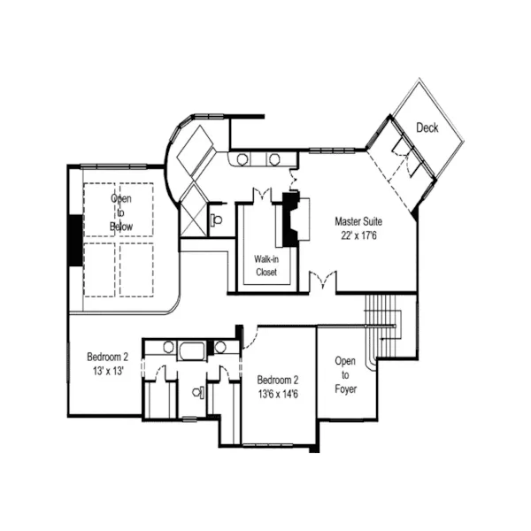 Victorian House Plan Second Floor - Kasler Point Luxury Home 072D-0918 - Shop House Plans and More