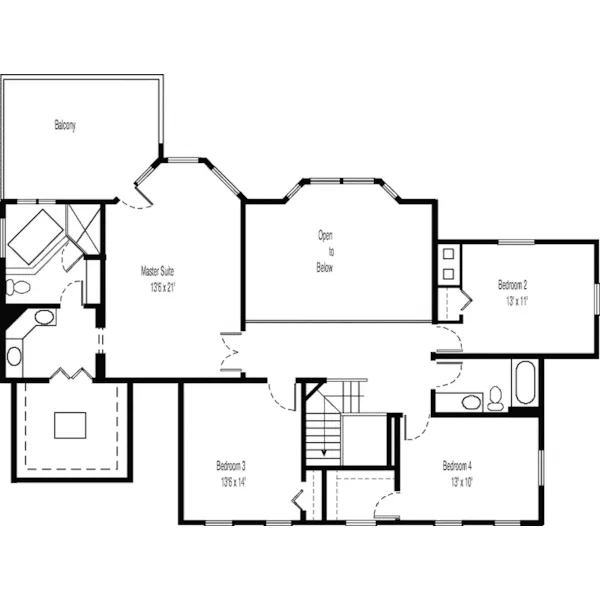 Ranch House Plan First Floor - Cedar Hollow Ranch Home 072D-0919 - Search House Plans and More