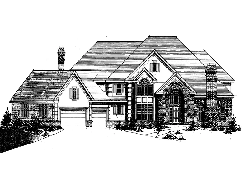 Southern House Plan Front of Home - Cape Creek Luxury Home 072D-0922 - Search House Plans and More