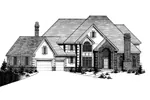 Southern House Plan Front of Home - Cape Creek Luxury Home 072D-0922 - Search House Plans and More
