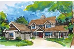 Traditional House Plan Front of Home - Shenandoah Country Farmhouse 072D-0924 - Shop House Plans and More