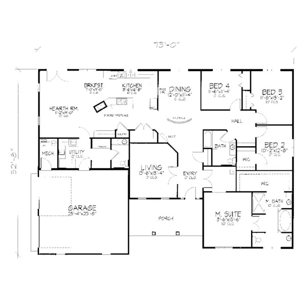 Southwestern House Plan First Floor - Saverne Place Floridian Home 072D-0925 - Shop House Plans and More